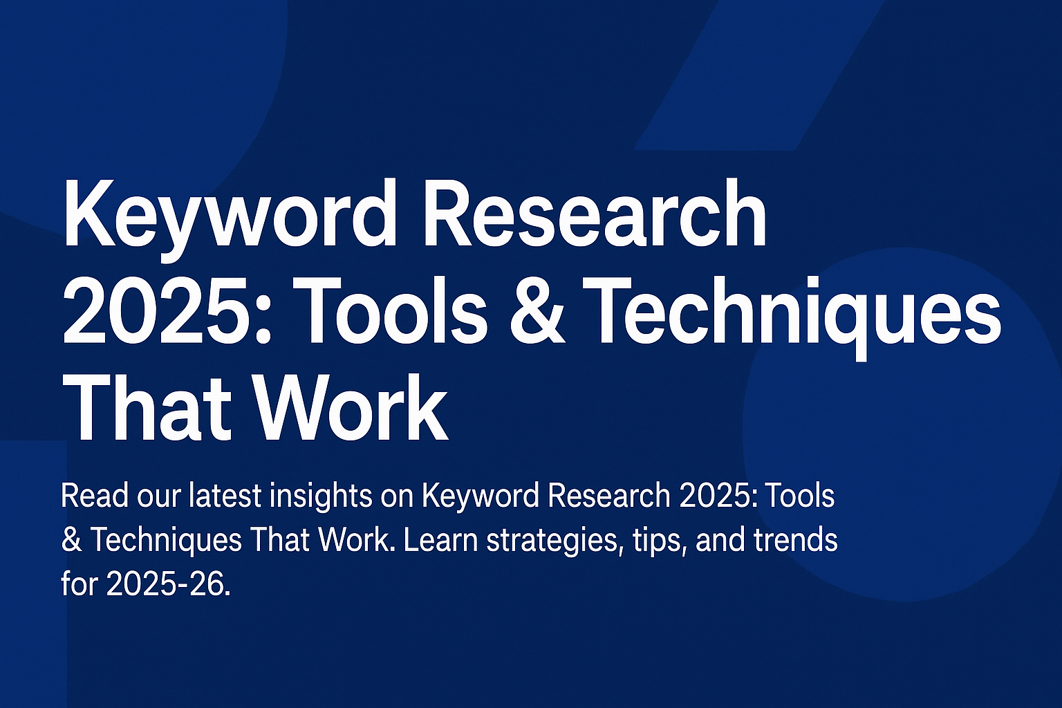keyword research
