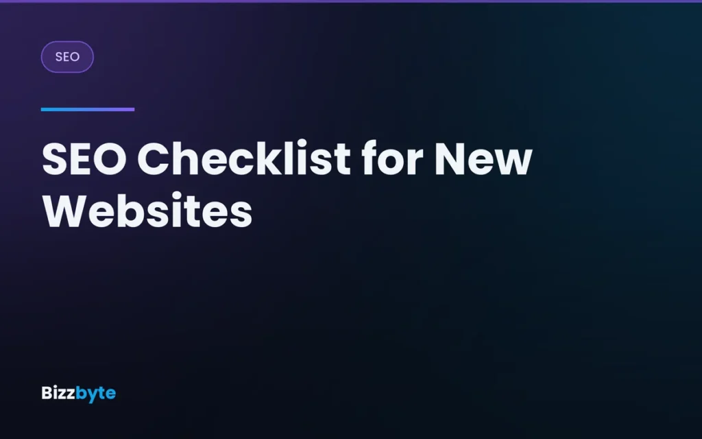 SEO Checklist for New Websites
